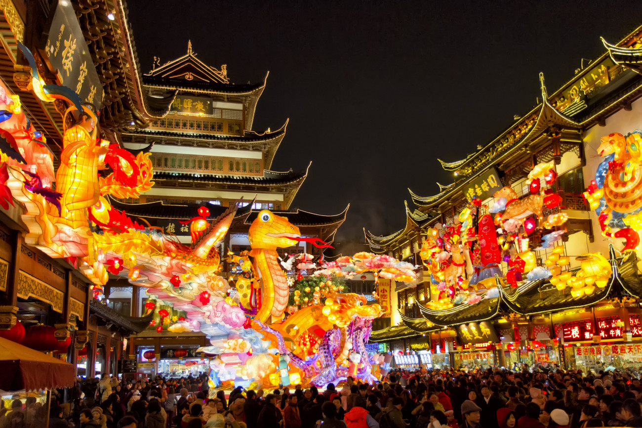Kínai újév, utcai fesztivál